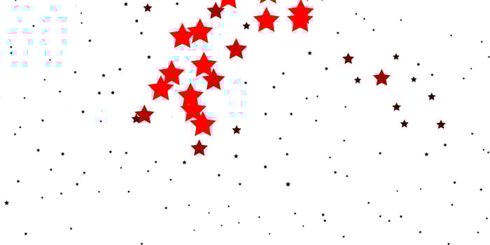 Dark Red vector layout with bright stars