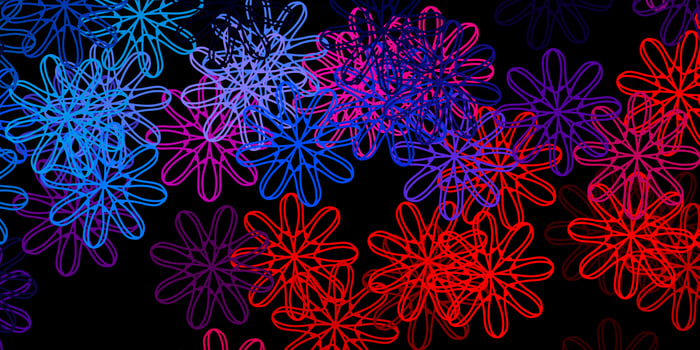 Dark Blue, Red vector template with abstract forms.