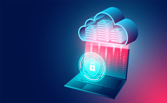 Cloud technology concept banner vector