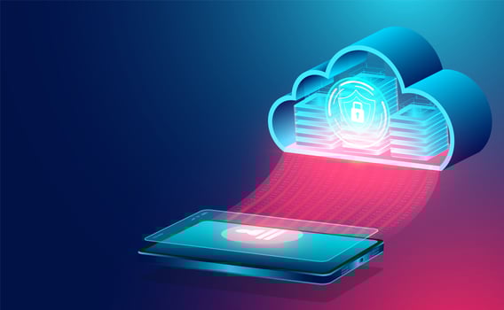 Cloud technology concept banner vector