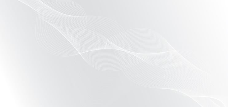 Abstract white wave lines on gray background and texture. vector