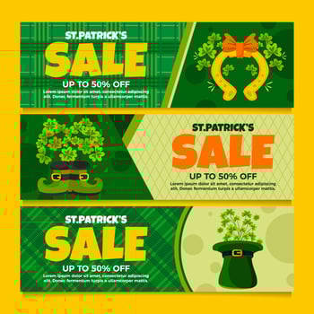Exclusive Sale During Saint Patrick vector