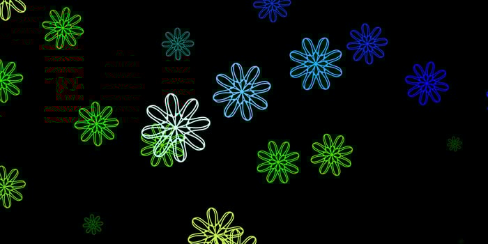 Dark Blue, Green vector template with abstract forms.