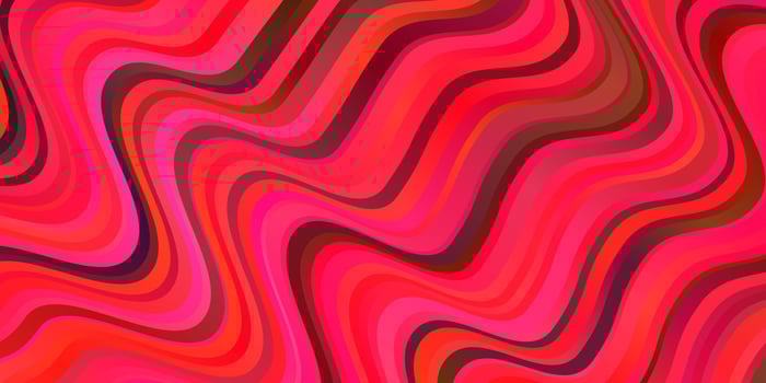 Light Red vector background with curves.