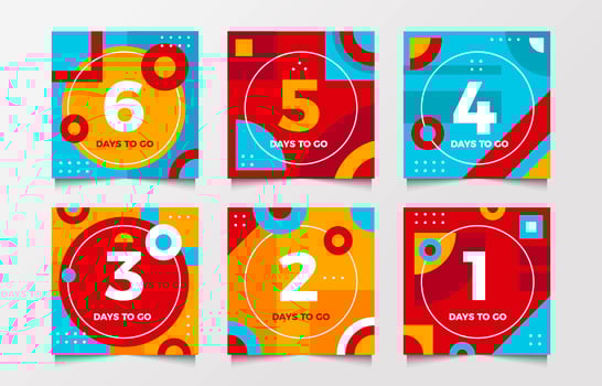 Instagram Post Countdown vector