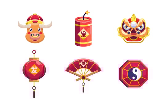 Chinese New Year Icons vector