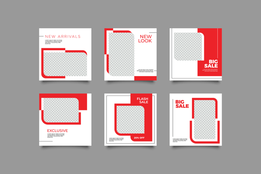 Minimalist Fashion Social Media Post Template vector