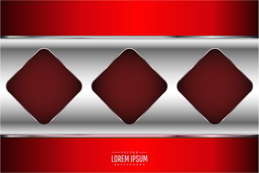 Luxury metallic background of red vector