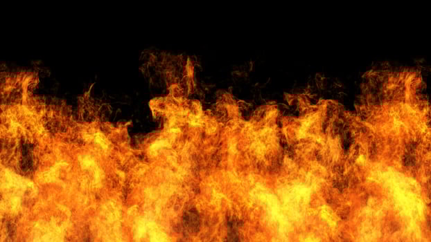 Fire design on black background photo
