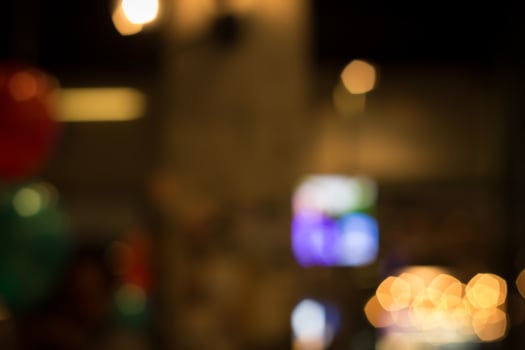 Abstract city night light with defocused background photo