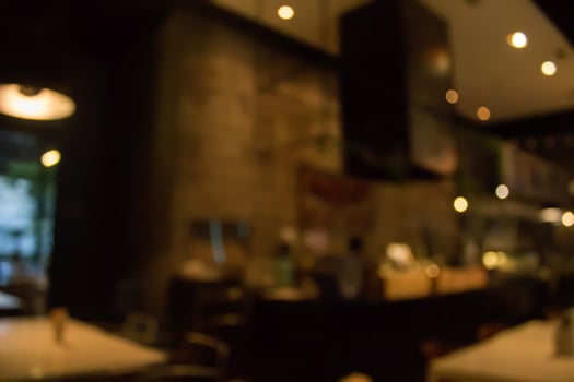 Blurred restaurant scene photo