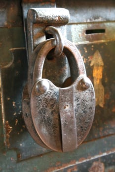 Rustic antique lock photo