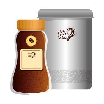 branding mockup coffee shop, coffee bottles vector