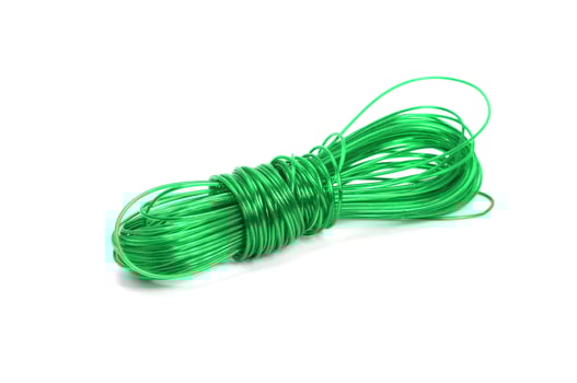 Green nylon rope photo