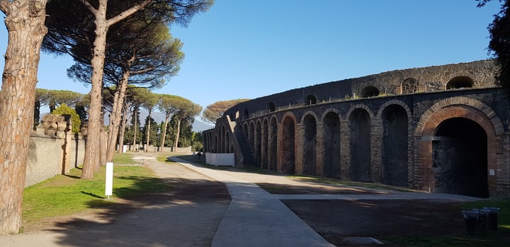 Ruins of Pompeii in Italy photo