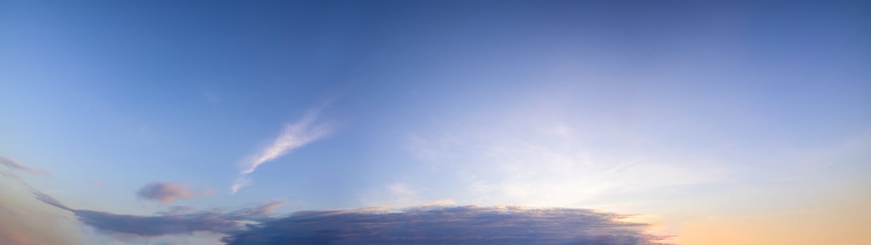 Sunlight shining through clouds photo