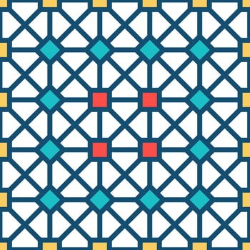 Ornament Vector seamless pattern. Modern stylish texture. Repeating geometric square grid. Simple graphic design. Trendy hipster sacred geometry