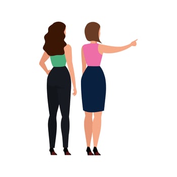 Isolated avatar women vector design