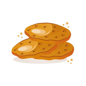 sweet cookies jewish culture icon vector