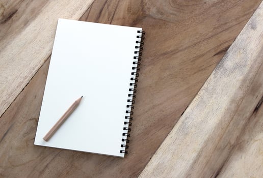 Paper and pencil photo