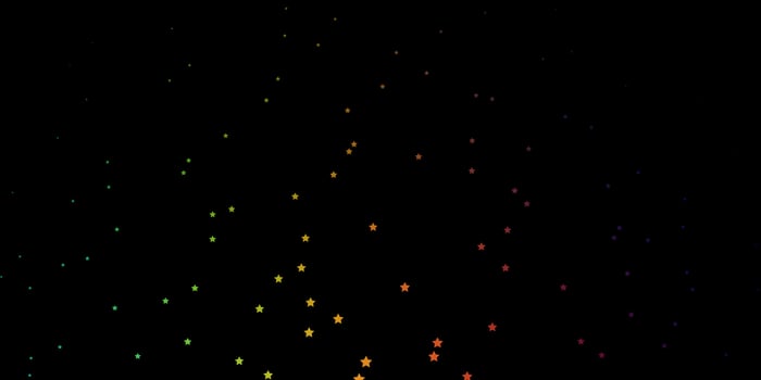 Dark Multicolor vector layout with bright stars.