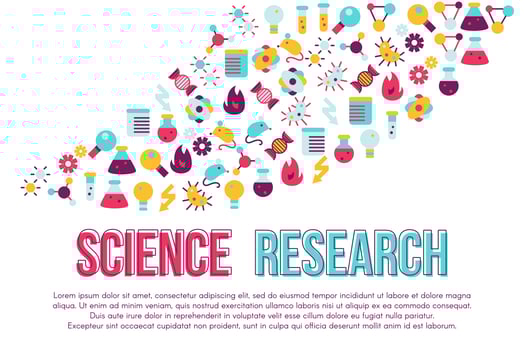 Science fair word concept banner design vector