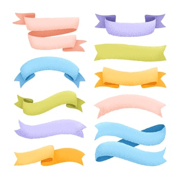 Grain ribbons collection vector