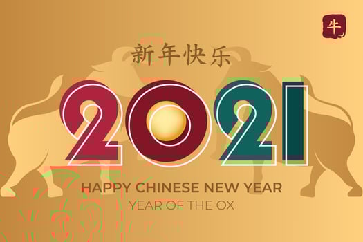 chinese new year greeting card vector