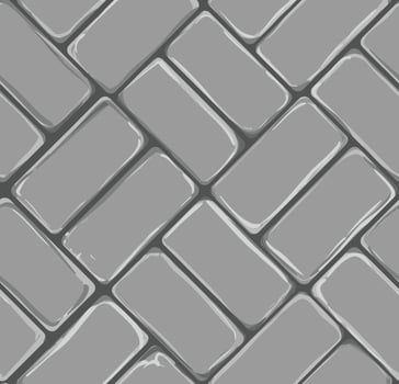brick paver background pattern with grey color tones vector
