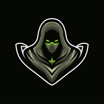Assassin warrior mascot vector