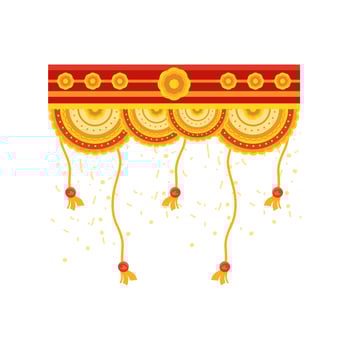 decorative garland for the indian festival vector