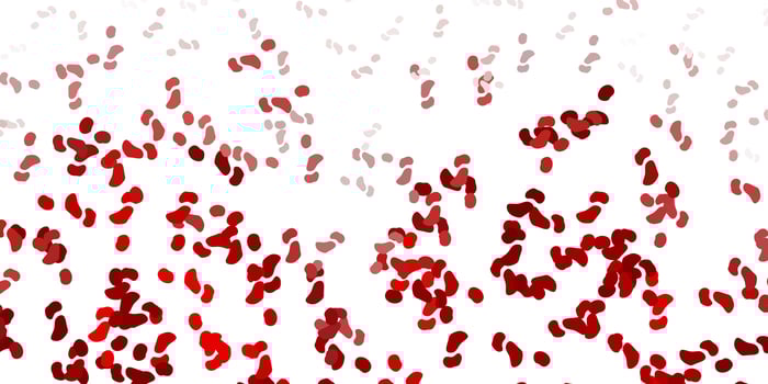 Light green, red vector backdrop with chaotic shapes.