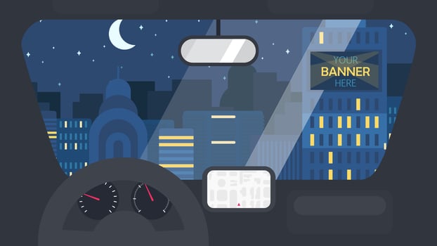 City Life From Car vector