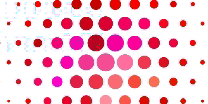 Light Red vector template with circles.