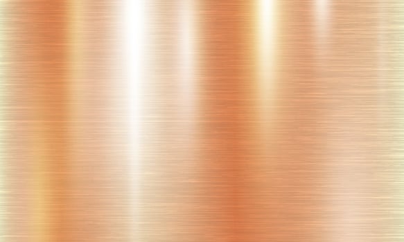 Rose Gold metal brushed texture effect background vector illustration