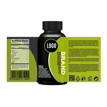 Bottle label design, Packaging design template. vector