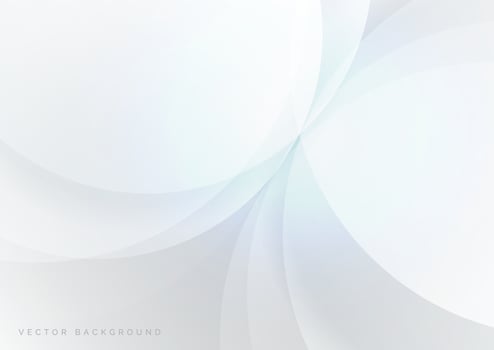 Abstract white and gray geometric circles overlapping background with space for your text. vector