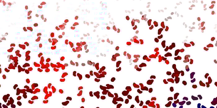 Light red vector background with random forms.