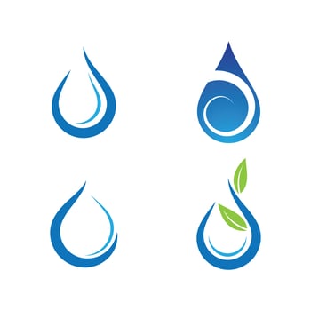 Water drop logo images vector