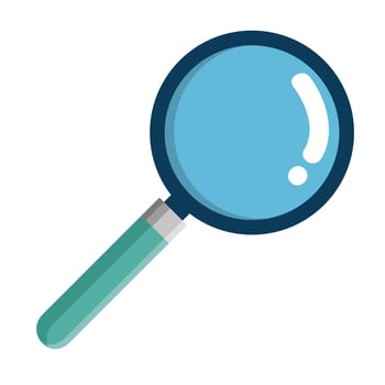 search magnifying glass isolated icon vector
