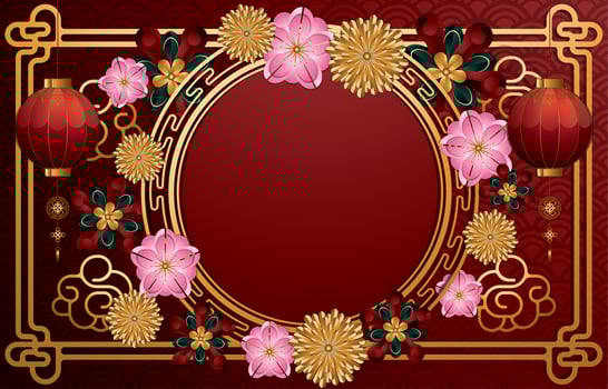 Happy Chinese New Year Background Concept vector