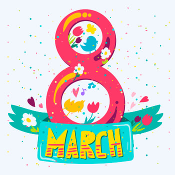 Happy Womens Day vector