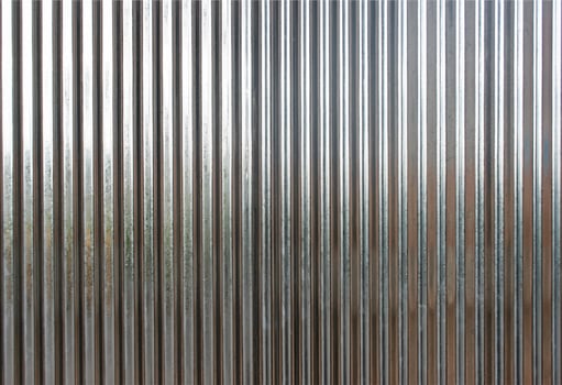 Corrugated metal texture photo