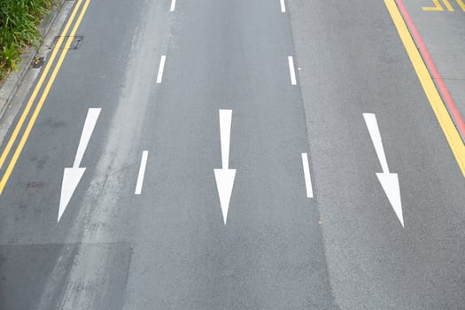 Arrows on the road photo