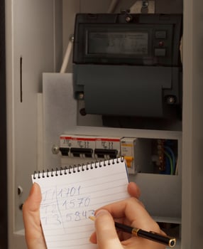 Recording electrical meter readings photo