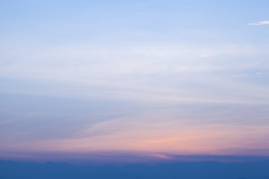 The sky at sunset photo