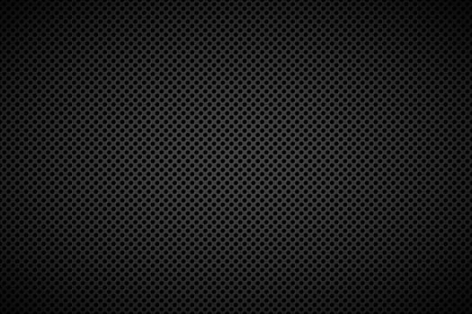 Perforated black metallic background. Abstract stainless steel background vector illustration