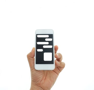 Text message mock-up photo