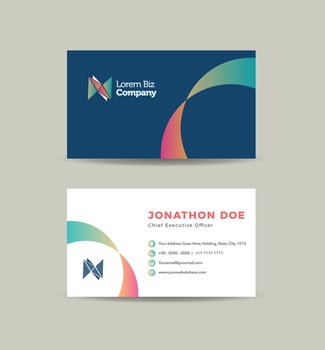 Corporate Business Card Design or Visiting Card And Personal Business Card vector