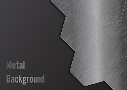 Abstract metal background vector